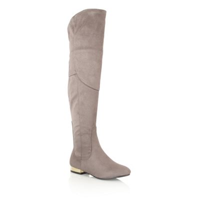 Dolcis Grey 'Katie' over the knee boots